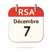 Le RSA de novembre sera versé le : lundi 7 décembre 2020